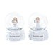 Snowball DKD Home Decor White 6,5 x 6,5 x 8,5 cm (2 Units) - Декорация и Осветление<<<Дом Градина<<<BigBuy&&&Коледни