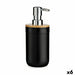 Soap Dispenser Berilo Black Bamboo polypropylene 350 ml 8 x 17 x 9 cm 9 x 17 x 8 cm (6 Units) - Баня<<<Дом