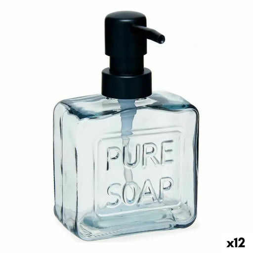 Soap Dispenser Berilo Pure Soap Black Crystal Plastic 250 ml 9 x 15 x 5 cm (12 Units) - Баня<<<Дом