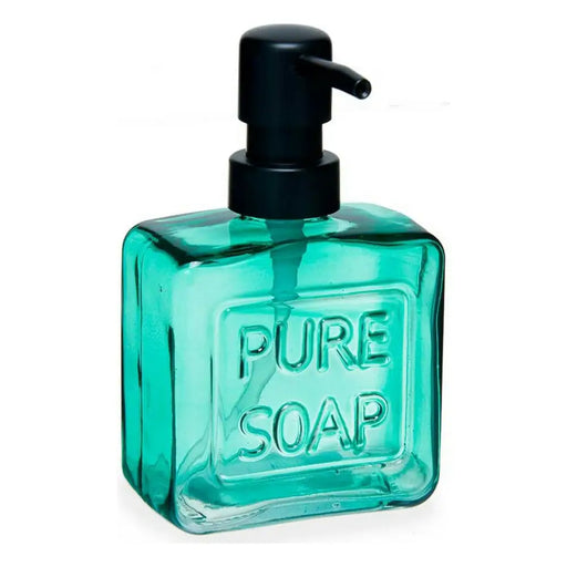 Soap Dispenser Berilo Pure Soap Green Crystal Plastic 250 ml 9 x 15 x 5 cm (12 Units) - Баня<<<Дом