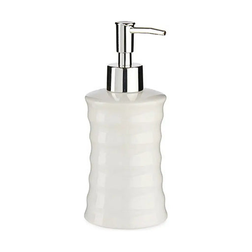 Soap Dispenser Berilo White Metal Ceramic Waves 260 ml (12 Units) - Баня<<<Дом Градина<<<BigBuy&&&Аксесоари и