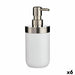 Soap Dispenser Berilo White Silver Plastic 350 ml 8 x 17 x 9 cm 9 x 17 x 8 cm (6 Units) - Баня<<<Дом