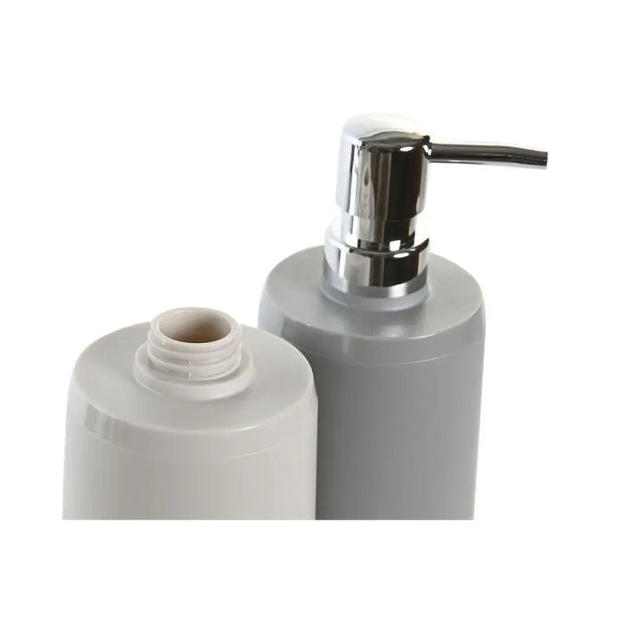 Soap Dispenser DKD Home Decor Beige Grey Cream polystyrene 8 x 8 x 18 cm (2 Units) - Баня<<<Дом