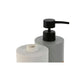 Soap Dispenser Home ESPRIT White Grey Natural Resin Polyethylene 7,5 x 7,5 x 18,5 cm (2 Units) - Баня<<<Дом