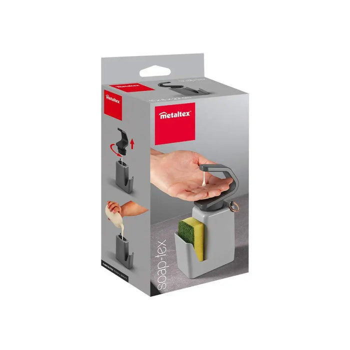 Soap Dispenser Metaltex Soap-tex ABS (11 x 8 x 22 cm) - Баня<<<Дом Градина<<<BigBuy&&&Аксесоари и кранчета<<<Баня<<<Дом