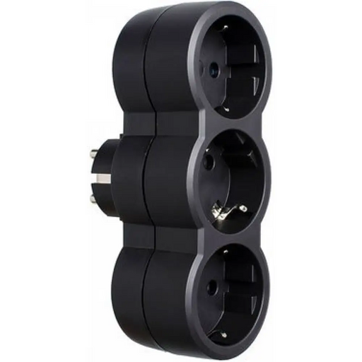 Socket adapter Legrand 50512 triple black - Адаптери<<<Аксесоари за телевизори<<<Аксесоари<<<TechMart