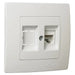 SOCKET COMPUTER RJ45 CAT 5E MAKEL Lilium Natural Kare - Ключове и контакти<<<Електроматериали<<<Praktiker&&&Ключове и