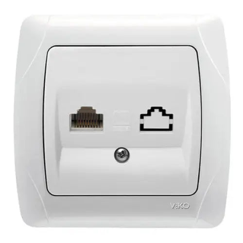 SOCKET COMPUTER RJ45 CAT 5E VIKO BY PANASONIC Carmen - Ключове и контакти<<<Електроматериали<<<Praktiker&&&Ключове и