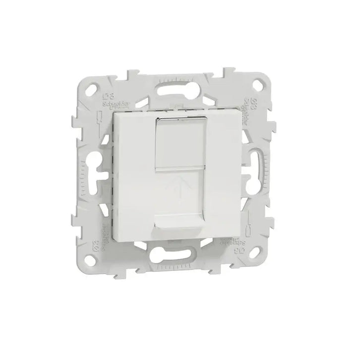 SOCKET RJ45 2 MODULE WHITE SCHNEIDER UNICA (NU541118) - Ключове и контакти<<<Електроматериали<<<Praktiker&&&Ключове и