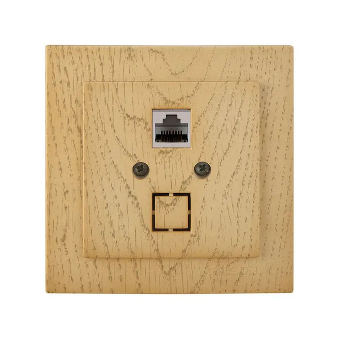 SOCKET RJ45 CAT.5E MAPLE NILSON ALEGRA - Ключове и контакти<<<Електроматериали<<<Praktiker&&&Ключове и
