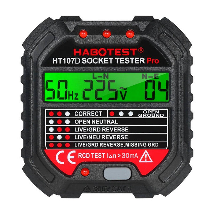Socket tester with digital display Habotest HT107D - Measuring tools<<<Tools<<<InnproXML