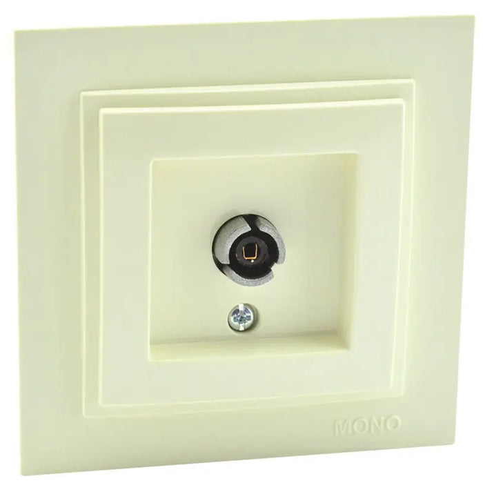 SOCKET TV END CREAM MONO DESPINA - Ключове и контакти<<<Електроматериали<<<Praktiker&&&Ключове и