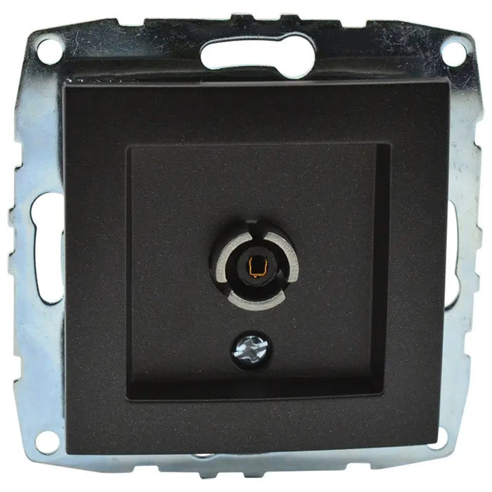 SOCKET TV END MECHANISM GRAPHITE MONO DESPINA - Ключове и контакти<<<Електроматериали<<<Praktiker&&&Ключове и