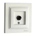 SOCKET TV END WHITE MONO DESPINA - Ключове и контакти<<<Електроматериали<<<Praktiker&&&Ключове и