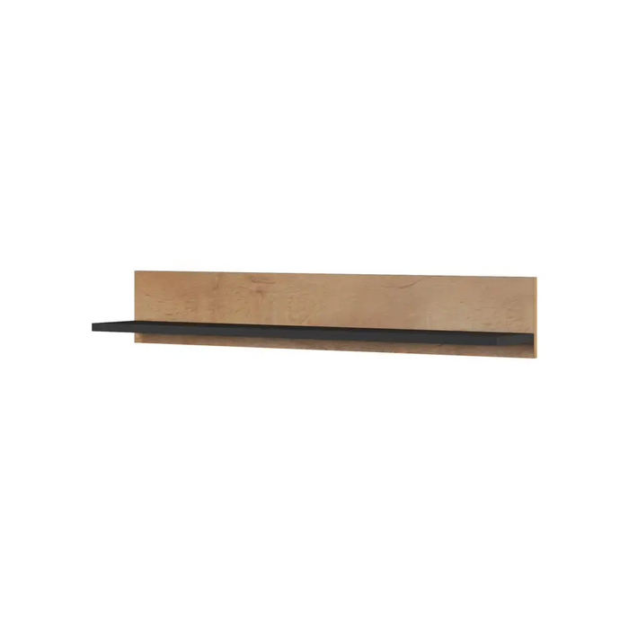 SOHO 1 furniture set (RTV180 cabinet + S1 cabinet + shelves) Oak lefkas/Black - Modern wall unitsMES-NOW<<<Wall