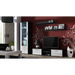 SOHO 1 furniture set (TV180 cabinet + S1 cabinet + shelves) Black / White Gloss - Modern wall unitsMES-NOW<<<Wall