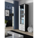 SOHO 1 furniture set (TV180 cabinet + S1 cabinet + shelves) Black / White Gloss - Modern wall unitsMES-NOW<<<Wall