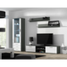 SOHO 1 set (RTV180 cabinet + S1 cabinet + shelves) Gloss grey/white - Modern wall unitsMES-NOW<<<Wall