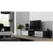 SOHO 4 set (RTV180 cabinet + 2x S1 cabinet + shelves) Grey/White glossy - Modern wall unitsMES-NOW<<<Wall