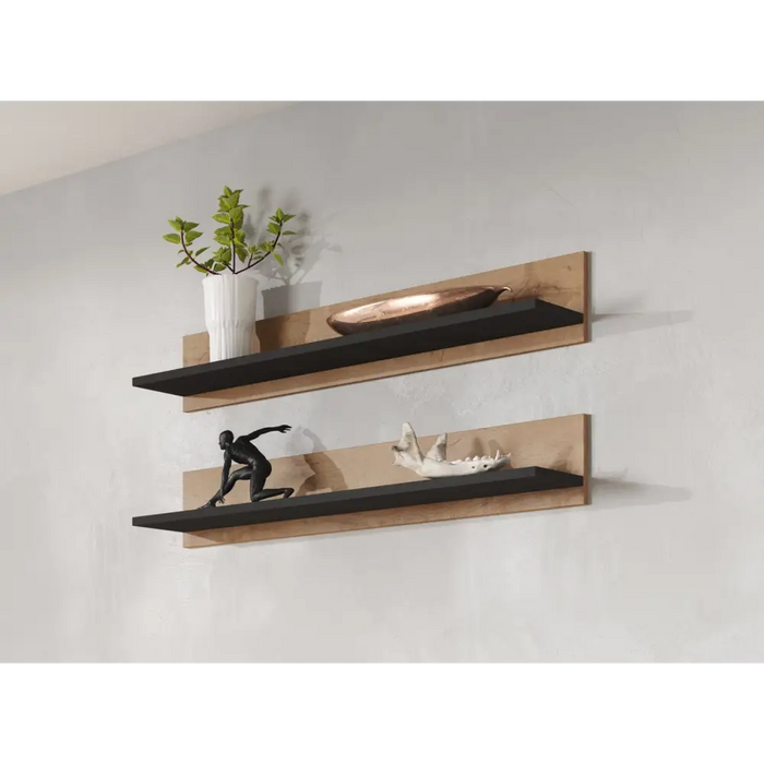 SOHO 4 set (RTV180 cabinet + 2x S1 cabinet + shelves) Oak lefkas - Modern wall unitsMES-NOW<<<Wall UnitsMES<<<ActionPL