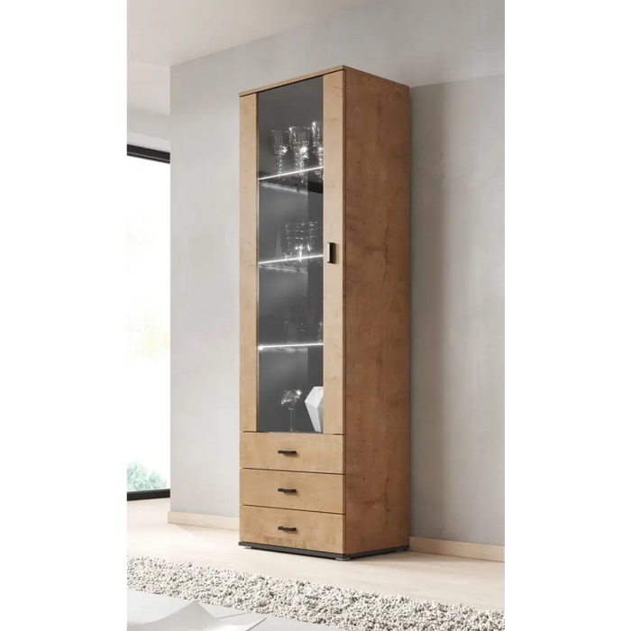 SOHO 4 set (RTV180 cabinet + 2x S1 cabinet + shelves) Oak lefkas - Modern wall unitsMES-NOW<<<Wall UnitsMES<<<ActionPL