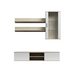 SOHO 5 set (RTV180 cabinet + wall unit + shelves) Sonoma oak / glossy white - Modern wall unitsMES-NOW<<<Wall