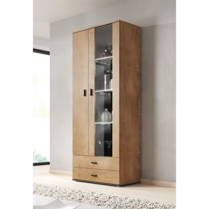 SOHO 8 set (RTV180 cabinet + S6 + shelves) Oak lefkas - Modern wall unitsMES-NOW<<<Wall UnitsMES<<<ActionPL