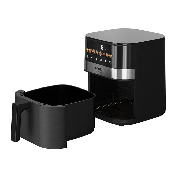 Healthy cooking appliance SOLAC LEVITER DIGITAL 5 5.50 L, TIMER, BLACK