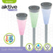 Solar garden lights Aktive Plastic 6,7 x 39 x 6,7 cm (24 Units) - Декорация и Осветление<<<Дом Градина<<<BigBuy&&&LED