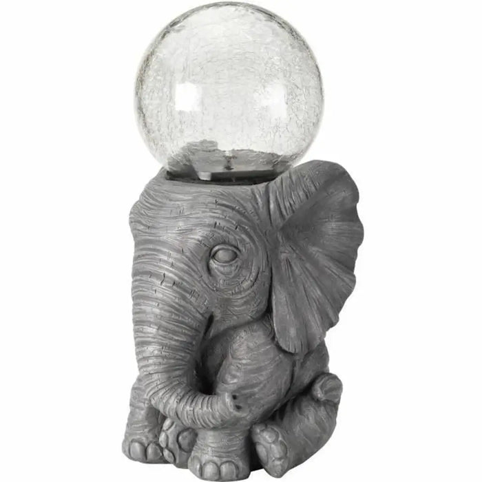 Solar lamp elephant White - Декорация и Осветление<<<Дом Градина<<<BigBuy&&&Соларно осветление<<<Декорация и