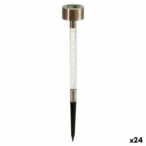 Solar lamp Ibergarden Transparent Silver Marker (24 Units) - Декорация и Осветление<<<Дом Градина<<<BigBuy&&&Соларно