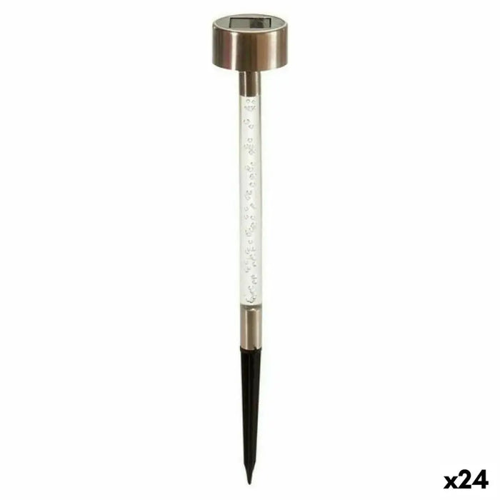 Solar lamp Ibergarden Transparent Silver Marker (24 Units) - Декорация и Осветление<<<Дом Градина<<<BigBuy&&&Соларно