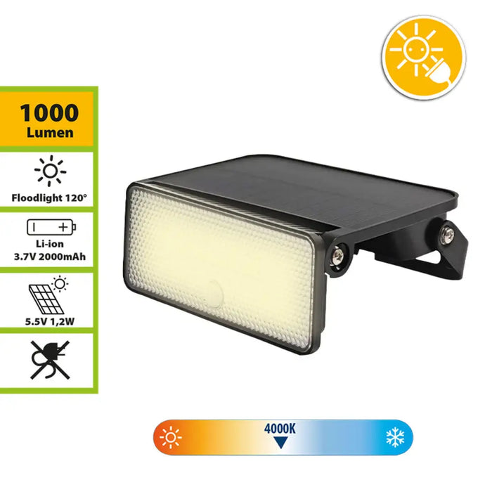 Solar lamp Velamp MAYA 8 W 4000 K 1000 Lm White - Декорация и Осветление<<<Дом Градина<<<BigBuy&&&Соларно