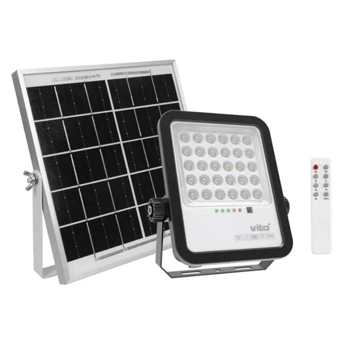 SOLAR LED SPOTLIGHT 6000K 3.2V 18AH WITH 5M CABLE VITO SAHARA - Соларни прожектори<<<Външно