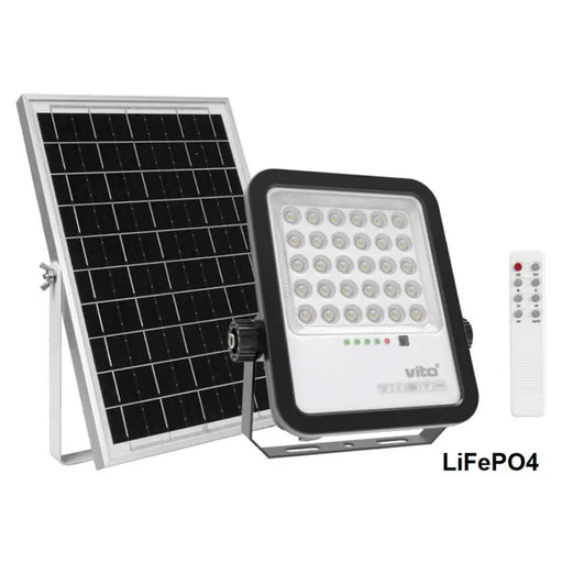 SOLAR LED SPOTLIGHT 6000K 3.2V 8AH WITH 5M CABLE VITO SAHARA - Соларни прожектори<<<Външно