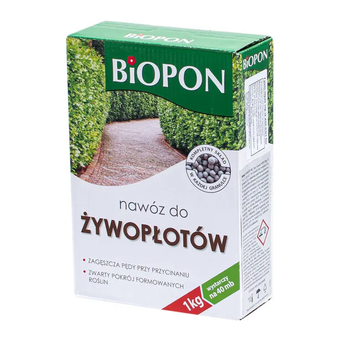 SOLID FERTILIZER FOR HEDGES 1KG BIOPON - Торове<<<Торове почви и тревни смески<<<Градина<<<Praktiker