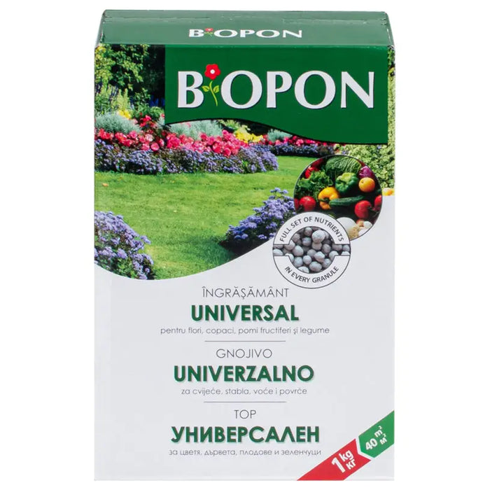 SOLID FERTILIZER UNIVERSAL 1KG BIOPON - Торове<<<Торове почви и тревни смески<<<Градина<<<Praktiker