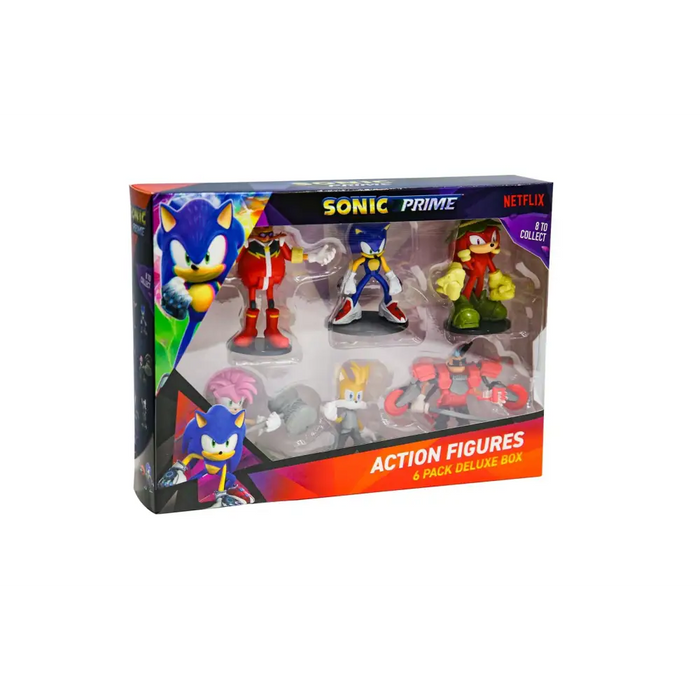 SONIC PRIME - FIGURKA AKCJI - ZESTAW 6 FIGUREK [DELUXE BOX] - CollectablesFIG-KOL<<<(Games and toys)