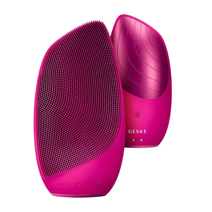 Sonic Thermo Facial Brush 6 in 1 Geske with APP (magenta) - Massagers<<<Facial care devices<<<Health