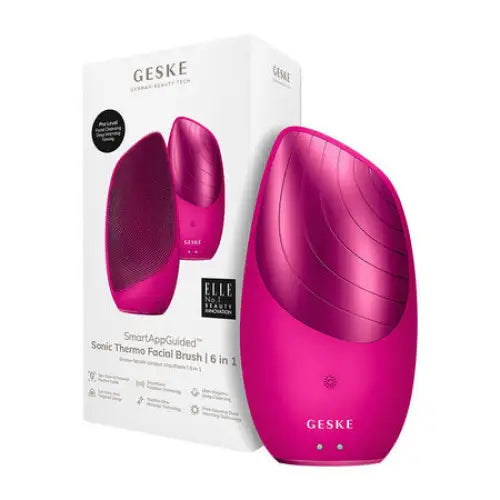 Sonic Thermo Facial Brush 6 in 1 Geske with APP (magenta) - Massagers<<<Facial care devices<<<Health