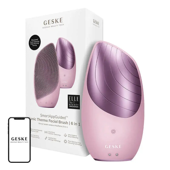 Sonic Thermo Facial Brush 6 in 1 Geske with APP (pink) - Massagers<<<Facial care devices<<<Health and beauty<<<InnproXML