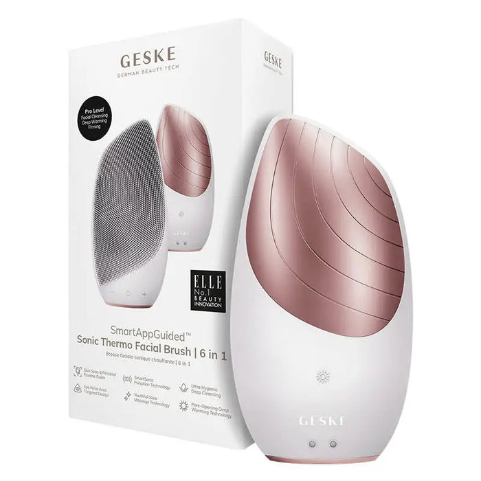 Sonic Thermo Facial Brush 6 in 1 Geske with APP (starlight) - Massagers<<<Facial care devices<<<Health