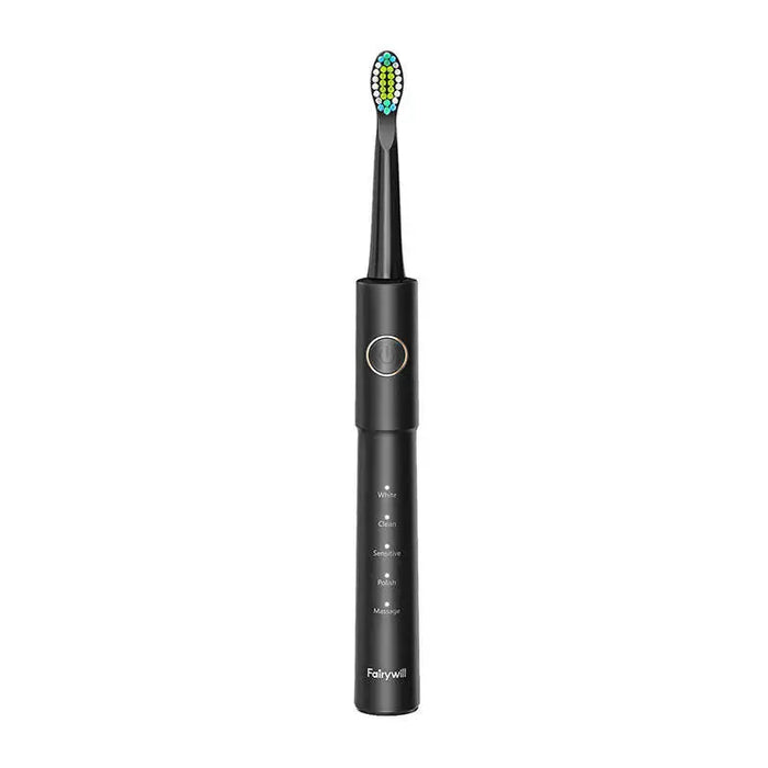Sonic toothbrush with tip set and water fosser FairyWill FW-5020E + FW-E11 (black) - Sonic toothbrushes<<<Sonic