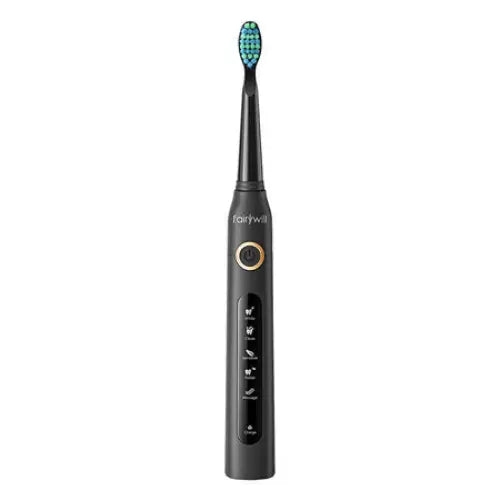 Sonic toothbrushes with head set and case FairyWill FW-507 (Black and white) - Sonic toothbrushes<<<Sonic