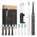 Sonic toothbrushes with tips set and 2 holders Bitvae D2 + D2 (white and black) - Sonic toothbrushes<<<Sonic