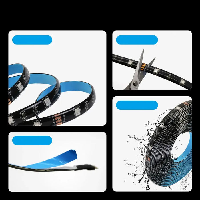 Sonoff L2-2M kit intelligent waterproof LED strip 2m RGB remote control Wi-Fi power supply - Smart home<<<HurtelXML