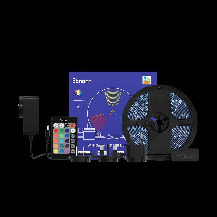 Sonoff L2-5M kit intelligent waterproof LED strip 5m RGB remote control Wi-Fi power supply - Smart home<<<HurtelXML