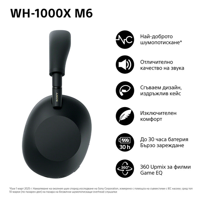 Stereo headphones SONY WH1000XM6B