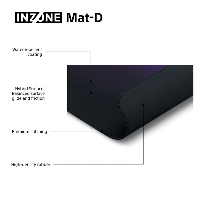 Gaming Mouse Pad 480x400x6 mm SONY INZONE Mat-D MPDD700B.WW