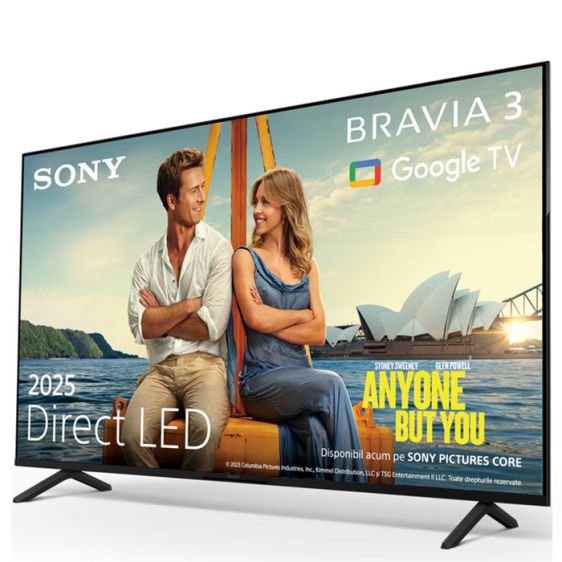 TV SONY Bravia K43S39BP.CEI, 43"(108 cm), 4K Ultra HD, HDR Processor X1, Smart TV (Google TV) 2025